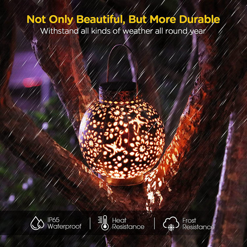 Kooper Solar Lantern Outdoor Hanging Solar Lights Metal Kooper Solar Lantern Outdoor Hanging Solar Lights Metal